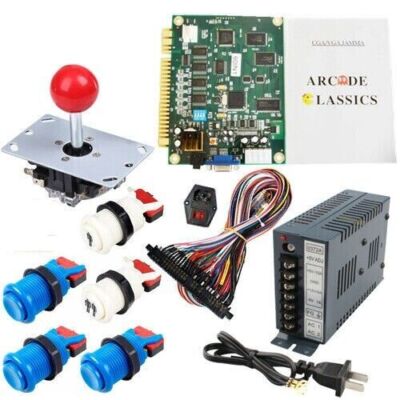 Jamma Board DIY Arcade Kit 60 in 1 Arcadekast Complete Bundle 1 Player games kit
