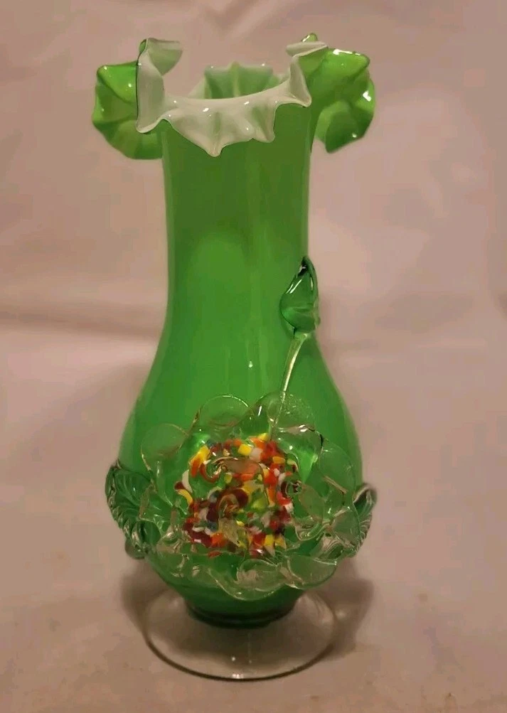 Beautiful Murano Style Glass Vase