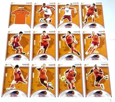 2009-10 SELECT A-LEAGUE TRADING CARD FULL BASE TEAM SET BRISBANE ROAR (12)