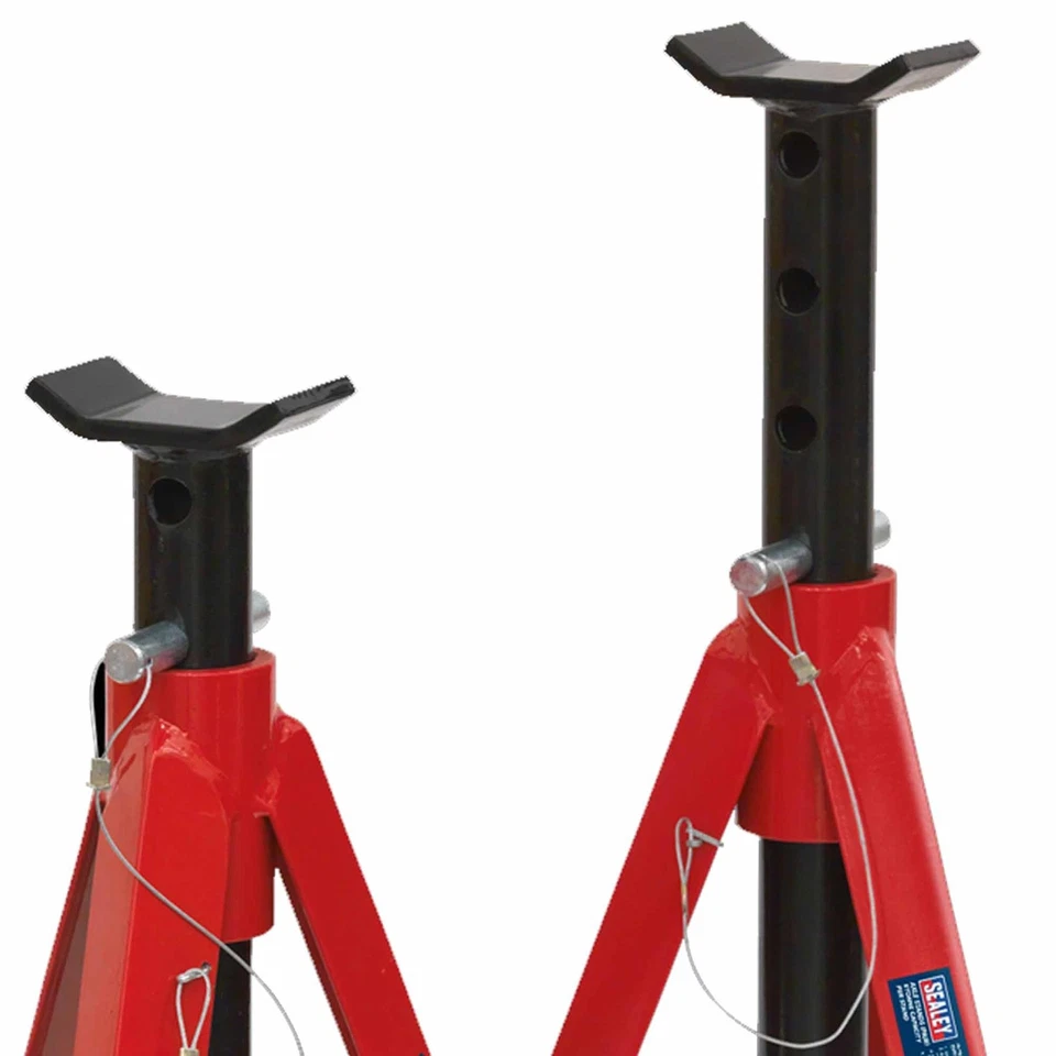 Sealey Tools AS5000M 5 Ton Each 10 Ton Pair Axle Stands 700mm Medium Height - Image 3 of 4