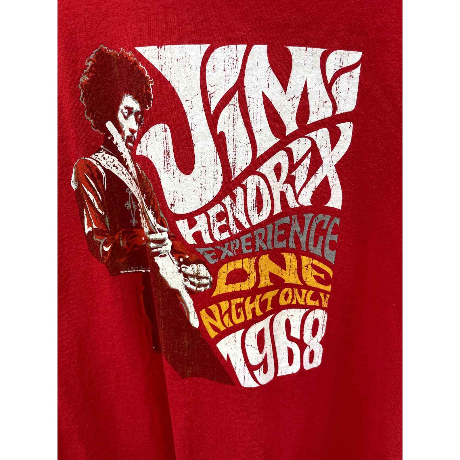 T-shirt Homme Jimi Hendrix - 100% Coton, Noir, Tailles S à XL - Nouveau Sans étiquettes