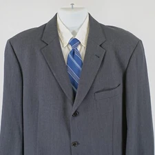 Vintage Hugo Boss Einstein / Sigma Gray Wool Blazer Natural Stretch 42R 3 Button