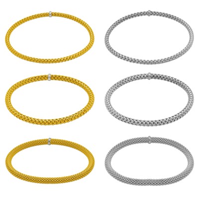 Stretch Bangle Bracelet 3-5mm Minimalist Dainty Jewelry For Women 14K Solid Gold