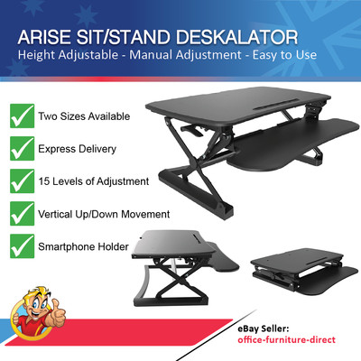 Deskalator Arise Sit Stand Desk Height Adjustable Ergonomic