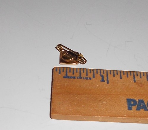 Vintage LYON Familienwappen Wappen Pin Löwe Fleur de Lis - Bild 2 von 3