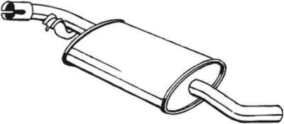 Bosal 233-741 centre silencer for VW