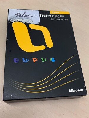 Microsoft Office Mac 2008 Business Upgrade Retail Box Software