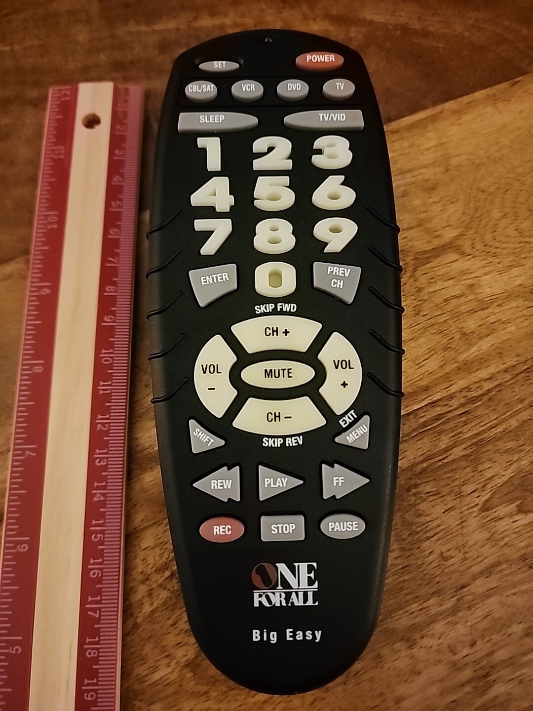 One For All URC-4330B03 Big Easy Universal Remote Control SKU 11