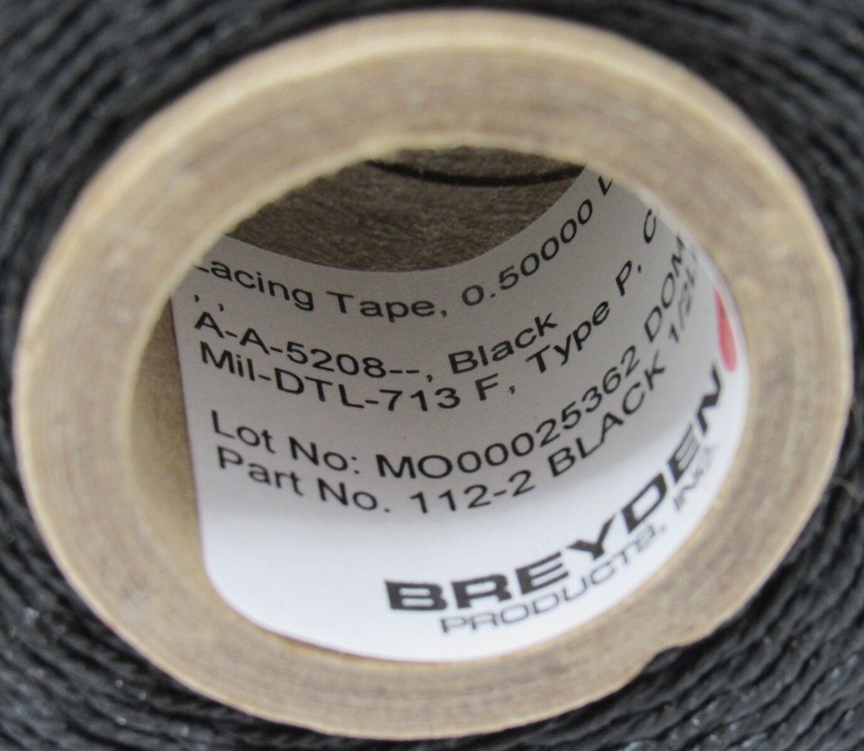 NEW Breyden Lacing Tape 3Ply Nylon Cord Mil Spec MilT713 Size 2 Wax