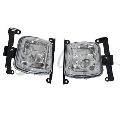 1 Pair Front Bumper Driving Fog Lights Lamps Left Right For Kia Rio 2006-2009