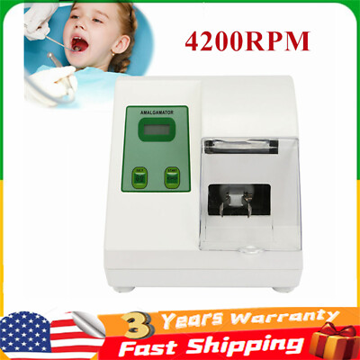Dental Amalgamator Lab Shaker Amalgam Capsule Mixer Blender High Speed 40W 4200r
