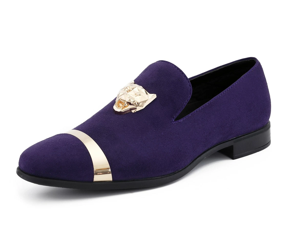 Purple tuxedo outlet shoes