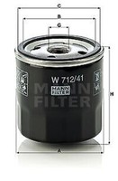 W 712/41 Mann-Filter ÖLfilter FüR Opel, Vauxhall