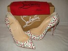 100%AUTH NEW WOMEN LOUBOUTIN PIGALLE FOLLIES 100 CAVIAR CERISE PUMP/HEEL US 10.5 — photo 4