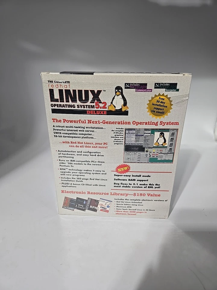 The Complete Redhat Linux 5.2 Operating System Deluxe Secure Server Partial Seal - Image 4 of 4