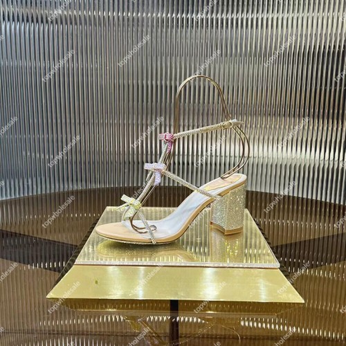 Scarpe sandali eleganti donna fiocco strass - Foto 7 di 22