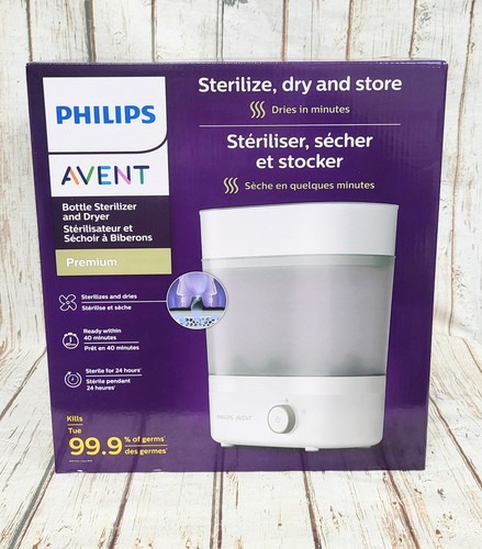 NEW, PHILIPS AVENT Premium Baby Bottle Sterilizer with Dryer, SCF293/00 ...