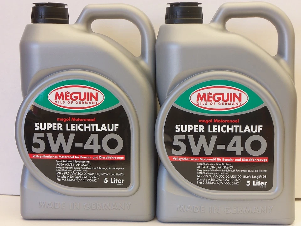 Aceite de motor 7,40 €/l Meguin Megol funcionamiento súper ligero totalmente sintético SAE 5W-40 10 L BMW VW MB