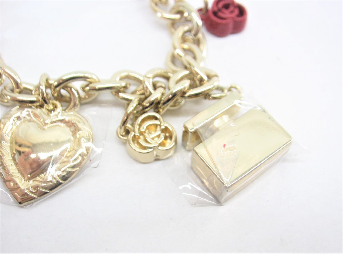 DOLCE & GABBANA Bracelet Gold Metal Rose Heart Cosmetics