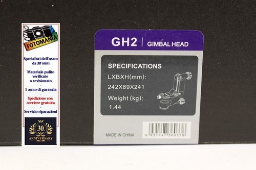 Benro testa gimbal professionale GH2 Nuova garanzia 12 mesi - Photo 2/3