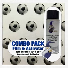 hydrographic film / activator Soccer Balls hydro dip dipping wizard
