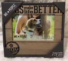 DOGS MAKE LIFE BETTER PHOTO FRAME -Holds 4" x 6" Photo, DOG LOVE Frame