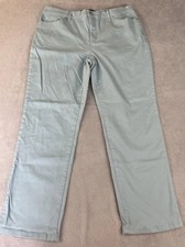 Gloria Vanderbilt Amanda womens straight leg light blue denim jeans size 16
