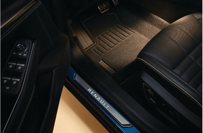 Tapis de sol textile premium Renault Austral contre la saleté et l'usure de la moquette d'origine