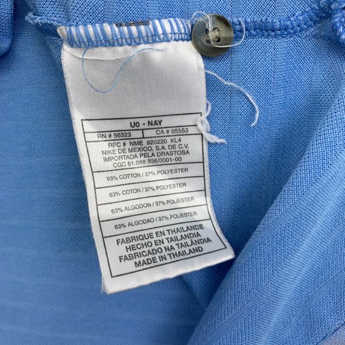 Nike Shirt Mens Large Blue Alpha Project Polo Golf Preppy Swoosh Pullover - Picture 9 of 12
