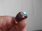 gorgeous Kenneth J Lane KJL faux Blue Topaz & Enamel RING 7.25 — photo 10