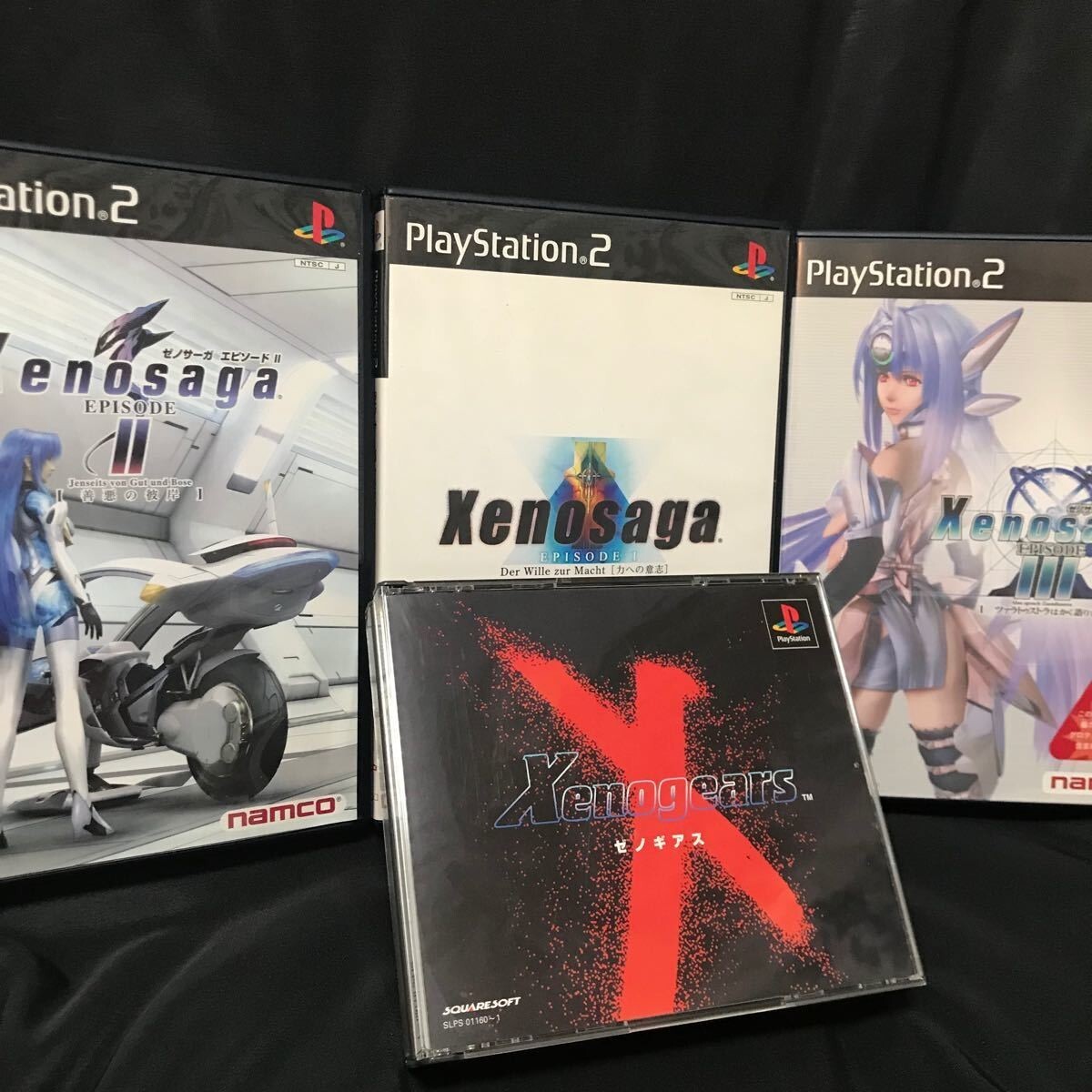 Lot 4 PS1 Xenogears & PS2 Xenosaga Episode I II III 1 2 3 set