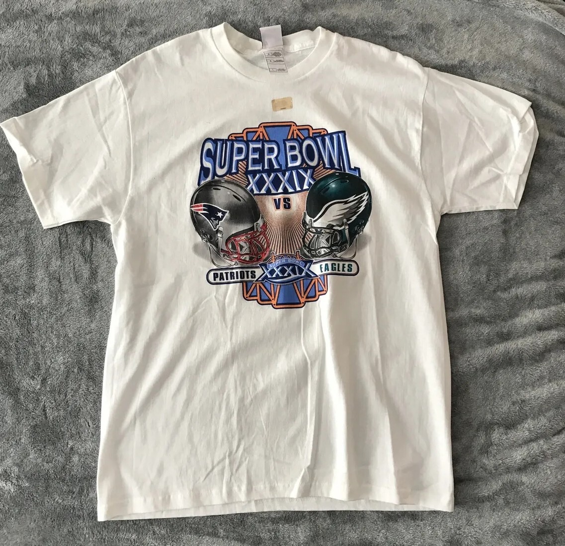 NFL スーパーボウル 2005 ペイトリオッツ イーグルス Tシャツ 2005 Super Bowl XXXIX T Shirt NFL XL N.E. Patriots vs
