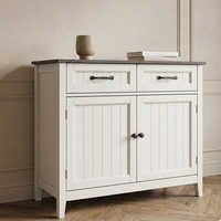 Modern 2 Door Sideboard Cabinet with Drawers Storage Unit for Kitchen Hallway