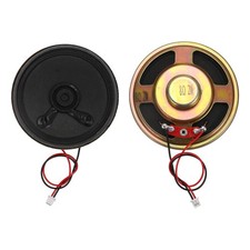 2 Pcs 8 Ohm Small Speaker, 2W 50mm OD Metal Shell Round Magnet Tiny Speakers