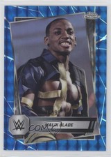 2025 Topps Chrome WWE Blue Geometric Refractor 19/99 Malik Blade #167 6ns