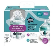 Tommee Tippee Advanced Anti-Colic Bottles 3 Pack 5 oz BPA free, Baby Bottle New