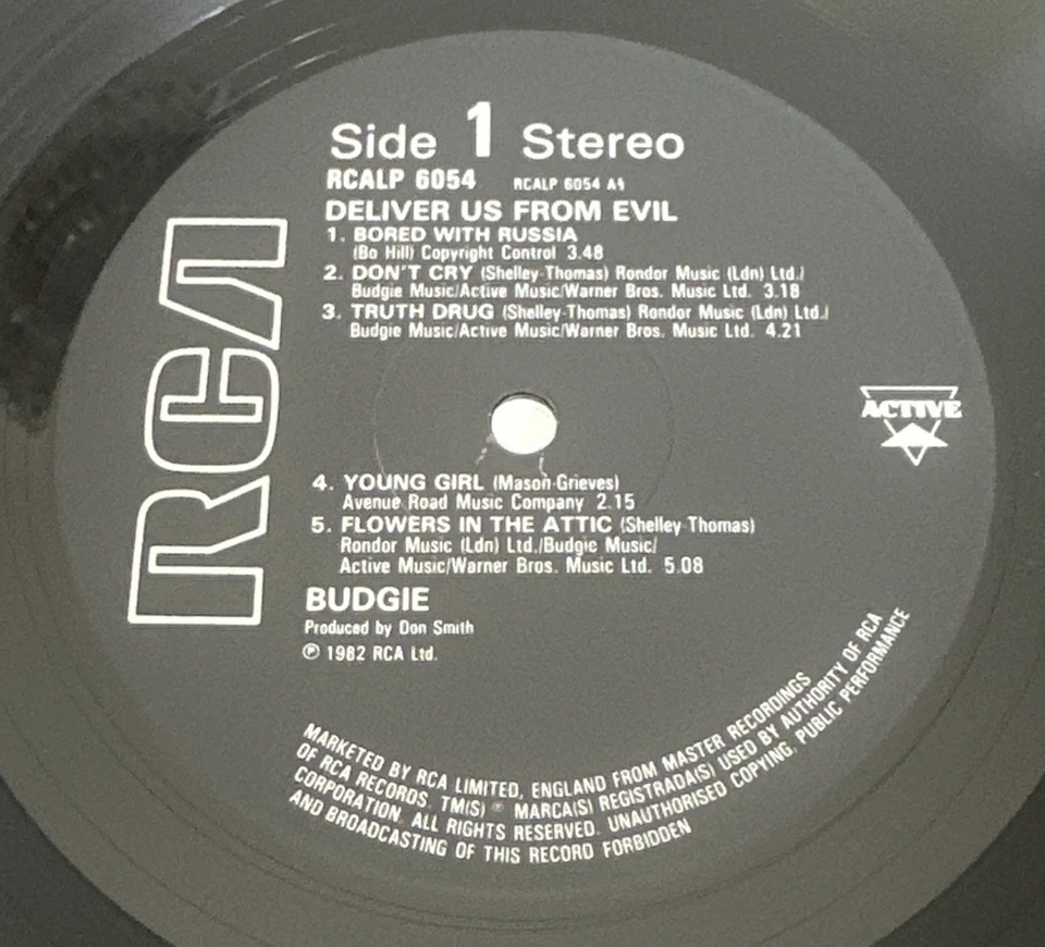 Budgie Deliver Us From Evil A1/B1 Vinyl LP Record Album RCALP 6054 NM / VG+ - Image 4 of 4