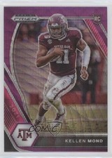 2021 Panini Prizm Draft Picks Purple Wave Prizm Kellen Mond #132 0b3o