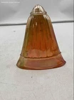 Vintage Collectible Marigold Carnival Glass Striped Home Decorative Wall Vase