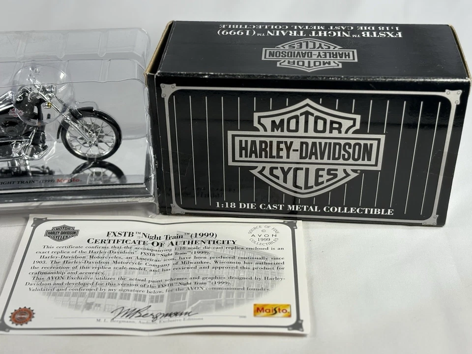 Harley Davidson 1999 FLSTF Fat Boy 1:18 Die Cast motocicleta Maisto de colección nuevo en stock Foto 3 de 4