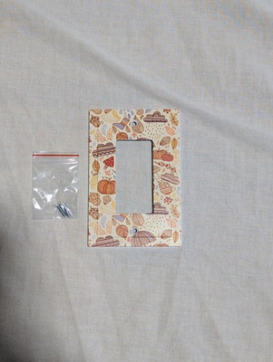 #ad Fall Pumpkins Wall Plate GFI Plug or Switch Cover with Screws $7.99