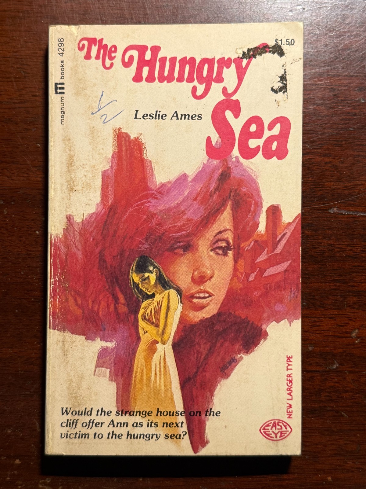 The Hungry Sea Leslie Ames Magnum Books Gothic Horror 1967 1960s Vtg PB Book
