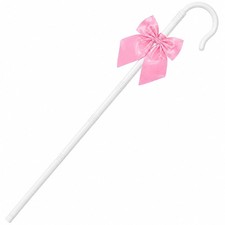 Shepherd Staff Cane and Bow Tie for Halloween Party Cosplay Dress up White P...