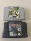 Turok 1 And 2 Seeds of Evil N64 Authentic Lot Of 2 Cleaned and Tested!!
