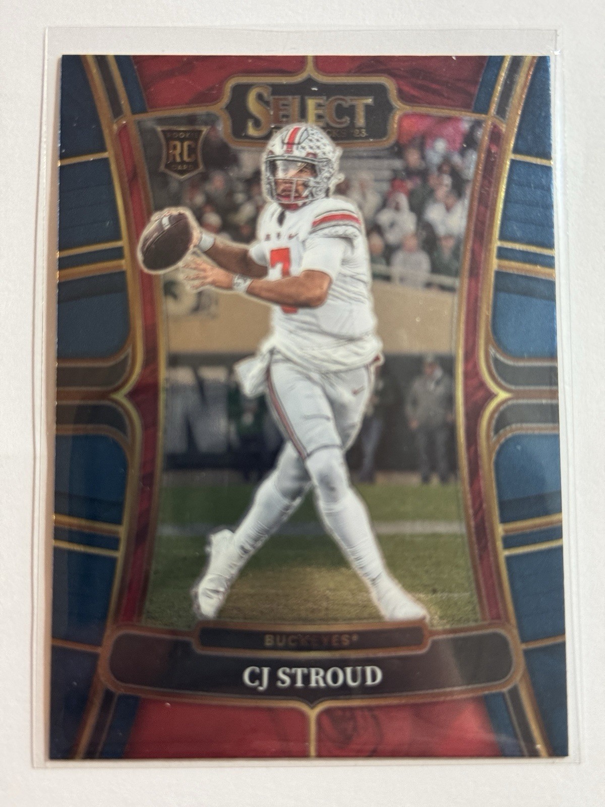 C.J. Stroud - 2023 Select Draft Picks Football #2 - RC - Blue Parallel - Texans