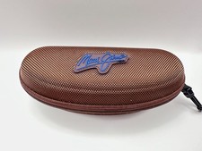 Maui Jim Zip Around Sunglasses Case Clip Brown Glasses Hard Protective Case Only