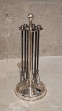 Set 6 St. vintage Sektquirle Champagnerquirle mit Halter / Aufh&auml;ngevorrichtung
