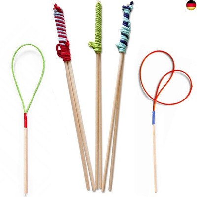 Bubble Brothers Riesenseifenblasen Set 5 Seifenblasen-Stäbe aus Holz 50cm für S