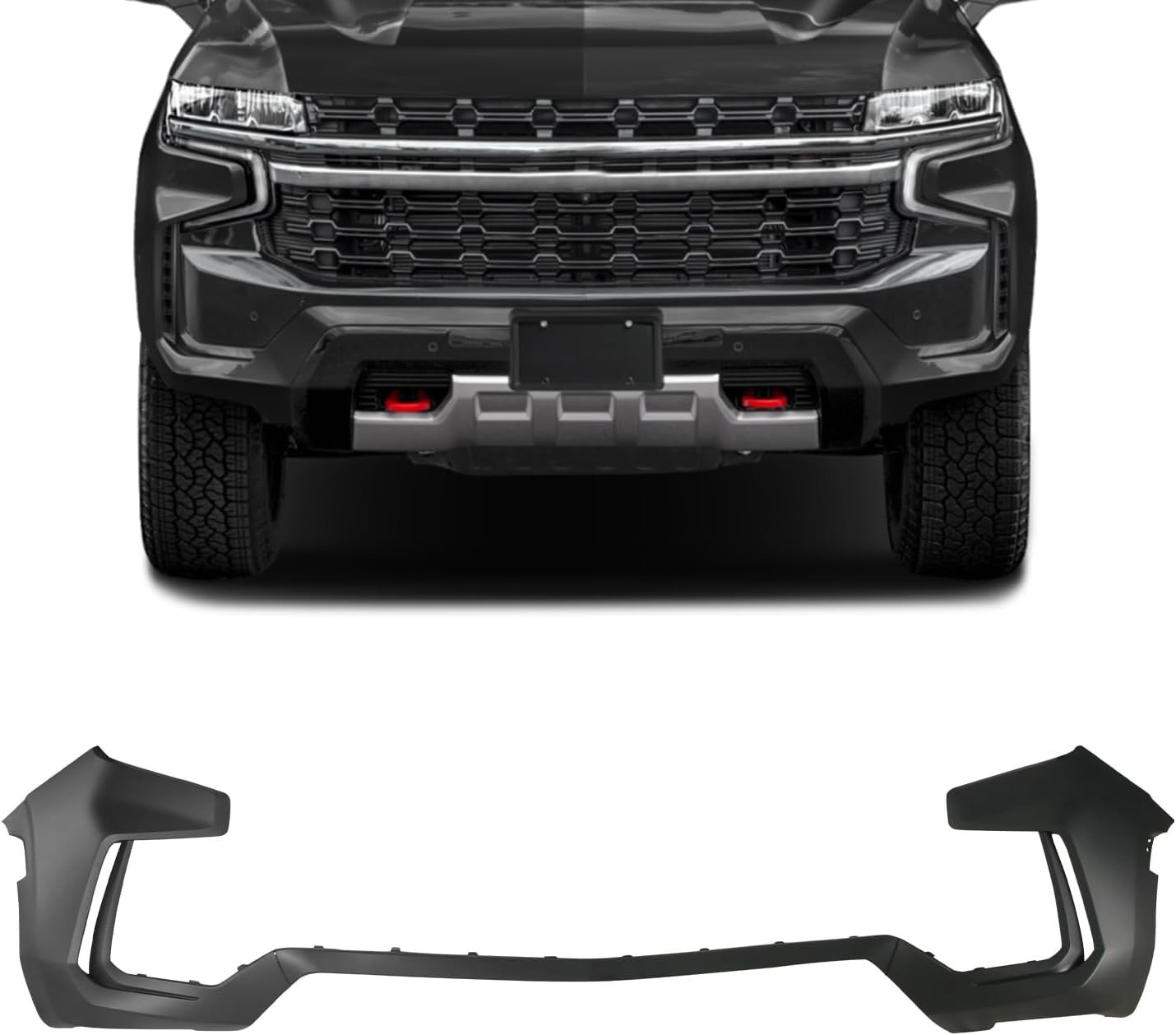 Front Bumper Cover For 2021 2022 2023 2024 Chevrolet Tahoe / Suburban Primed