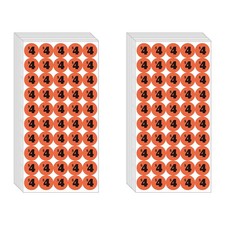 DUGUTUL 1000 pcs 4 Color-Coded Price Stickers for Garage Sale and Flea Marke...